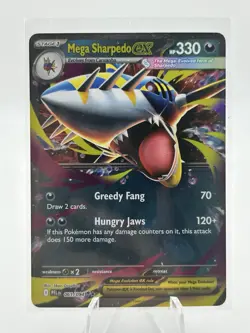 Pokemon Mega Sharpedo ex 061/094 Phantasmal Flames Pokemon TCG - Image 1