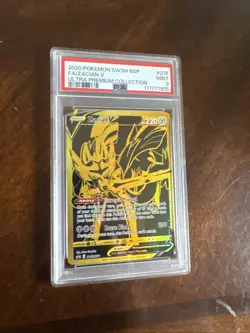 2020 POKEMON SWSH BLACK STAR PROMO ULTRA PREMIUM COLL FULL ART/ZAMAZENTA V PSA 9 - Image 5