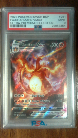 PSA 9 Charizard VMAX #SWSH261 Pokemon UPC Promo 2022 - Image 1
