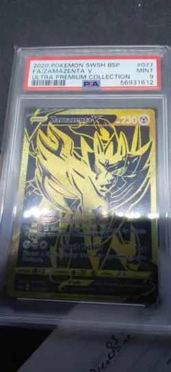 Pokemon Zamazenta V SWSH077 Sword & Shield Promo Holo English 2020 PSA 9 - Image 1