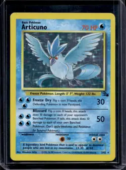 1999 Pokemon Fossil Articuno #2/62 - Image 1