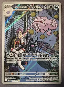 2025 Pokemon TCG Destined Rivals - Team Rocket’s Weezing #199/182 - NM - Image 1