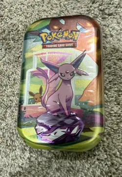 Prismatic Evolutions Mini Tin - Espeon Art - Sealed Brand New - Pokemon TCG - Image 1