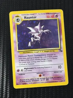 1999 Pokemon TCG HAUNTER Fossil Set 6/62 Unlimited WotC HOLO RARE LP - Image 1