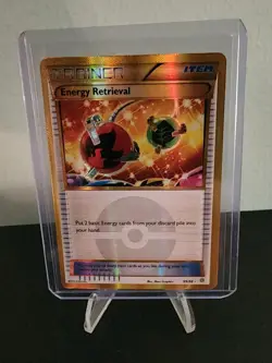 Pokemon TCG 2015 Energy Retrieval Trainer Secret Rare 160/162 XY Breakthrough - Image 1