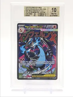 MEGA CHARIZARD X EX 2025 POKEMON BLACK STAR ULTRA PREMIUM #023 BGS 10 Q1404 - Image 1