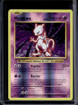 2016 Pokemon XY Evolutions Mewtwo Reverse Holo #51/108 - Image 1