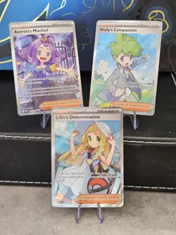 Lillie's Determination 169 (3 Trainer Lot) Pokemon Mega Evolutions Full Art - NM - Image 2