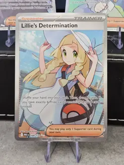 Lillie's Determination 169 (3 Trainer Lot) Pokemon Mega Evolutions Full Art - NM - Image 3