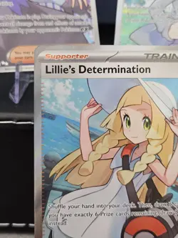 Lillie's Determination 169 (3 Trainer Lot) Pokemon Mega Evolutions Full Art - NM - Image 4