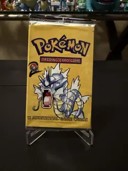 2000 Pokemon Base Set II Empty Pack - Gyarados Art - Image 1