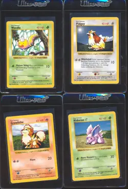 Investor Lot x12 1999 Pokemon Base Set Shadowless Uncommon/Common - Image 2