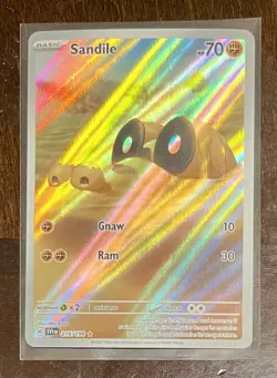 Pokemon SV01: Scarlet & Violet Base Set #216/198 Illustration Rare Sandile - Image 1