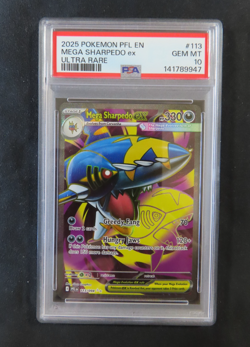 Pokemon Mega Sharpedo EX 113/094 Me02: Phantasmal Flames Holo GEM MINT PSA 10 - Image 2