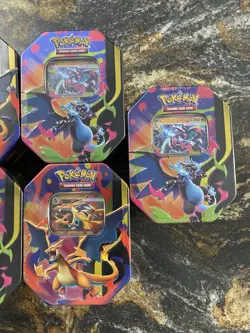 Pokemon Mega Charizard EX Tin X6 Brand New Factory Sealed Tins Case Quantity - Image 3