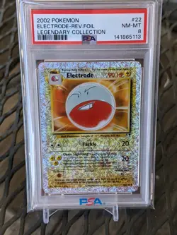 Pokemon Legendary Collection Reverse Holo Electrode #22/110 PSA 8 NM-MT - Image 1
