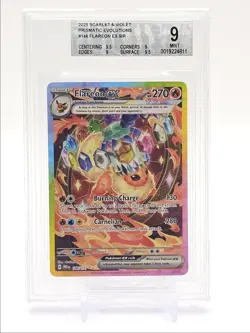 FLAREON EX 2025 POKEMON PRISMATIC SPECIAL ILLUSTRATION RARE 146 BGS 9 Q1404 - Image 1