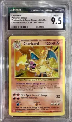 Charizard Pokemon 2023 TCG #003/034 Charizard & Ho-Oh EX Deck Holo MINT+ 9.5 - Image 1