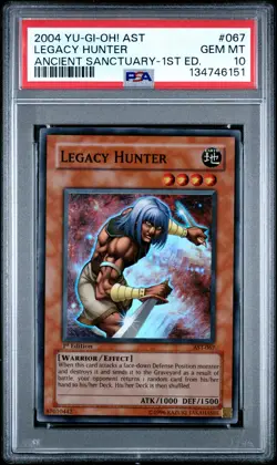 Legacy Hunter AST-067 1st Edition Super Rare Yugioh PSA 10 *151 - Image 1