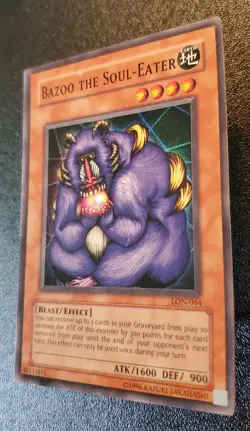 Yu-Gi-Oh! Bazoo the Soul-Eater LON-064 Labyrinth of Nightmare Vintage (2003) NM - Image 3