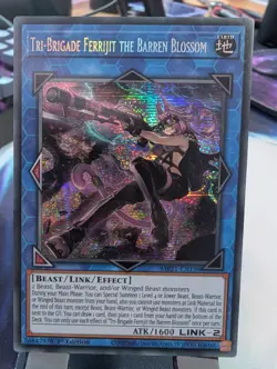 YuGiOh! Tri-Brigade Ferrijit The Barren Blossom MP21-EN196 Secret Rare 1st Ed - Image 1