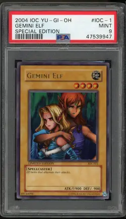 Gemini Elf IOC-SE1 Ultra Rare Promo Yugioh PSA 9 *947 - Image 1