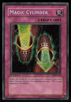 Magic Cylinder LON-104 Secret Rare 1st Edition Yu-Gi-Oh - Image 1