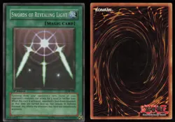 Swords of Revealing Light LOB-101 Super Rare 1st Edition GLOSSY Yu-Gi-Oh - Image 3