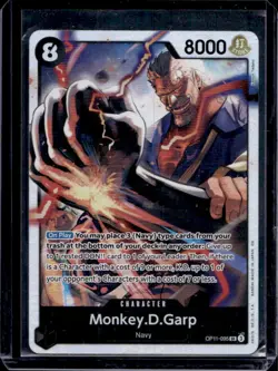 2025 One Piece A Fist of Divine Speed Monkey.D.Garp Super Rare #OP11-095 - Image 1