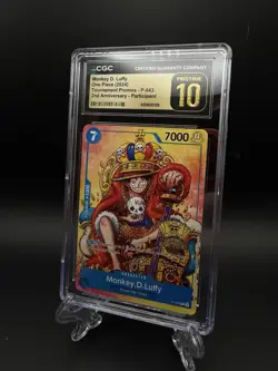 Monkey D. Luffy OP P-043 2nd Anniversary Participant Promo CGC Pristine 10 Eng - Image 1