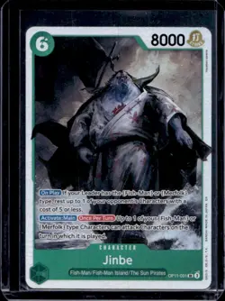 2025 One Piece A Fist of Divine Speed Jinbe Super Rare #OP11-031 - Image 1