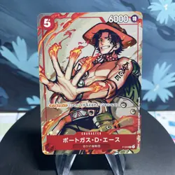 One Piece Portgas D. Ace P-028 Japanese Promo NM - Image 1