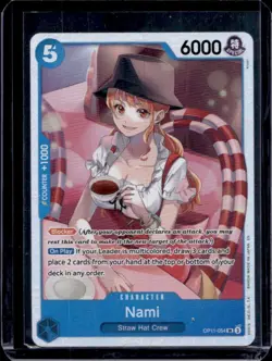 2025 One Piece A Fist of Divine Speed Nami Super Rare #OP11-054 - Image 1