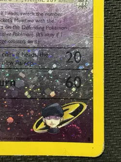 Pokemon Rocket’s Mewtwo Best Promo 8 Winner Holo Stamped Card 2003 Gym Challenge - Image 4