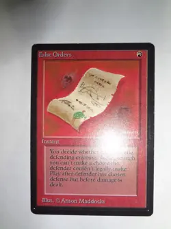 MTG MAGIC THE GATHERING CARD ORIGINAL BETA RED FALSE ORDERS INSTANT x1 - Image 3