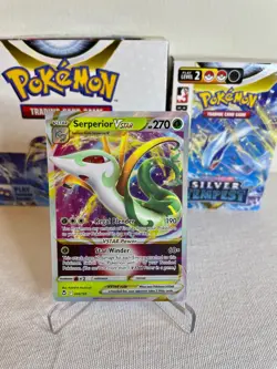 Serperior VSTAR 008/195 Full Art NM/M Silver Tempest Pokemon Card - Image 2