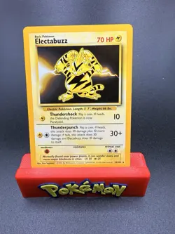 Pokemon Card - Electabuzz Base Set 20/102 Rare UK 4th Print 1999-2000 NM - Image 1
