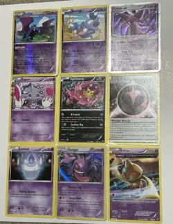 Pokemon XY Foil Regular Lot 9 Cards Golbat Skorupi Espeon EX Espurr Spiritomb - Image 1