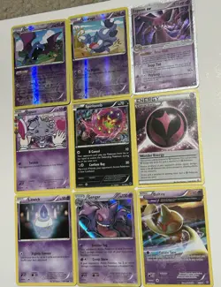 Pokemon XY Foil Regular Lot 9 Cards Golbat Skorupi Espeon EX Espurr Spiritomb - Image 2
