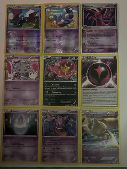 Pokemon XY Foil Regular Lot 9 Cards Golbat Skorupi Espeon EX Espurr Spiritomb - Image 3