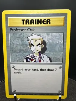 PROFESSOR OAK - 88/102 - Base Set - 4th Print - 1999-2000 - Pokemon Card - Image 4