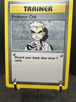 PROFESSOR OAK - 88/102 - Base Set - 4th Print - 1999-2000 - Pokemon Card - Image 5