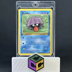 Pokemon TCG Shellder Fossil, 1st Edition Common Card 54/62 - Image 1