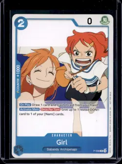 2025 One Piece Trading Card Game TCG Girl Nami Promo #P-096 - Image 1
