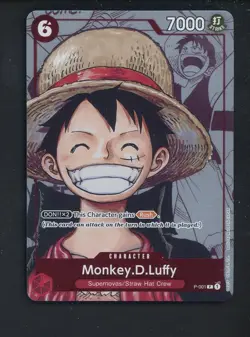 #1 2023 One Piece Premium Card Collection 25th Edition #P-001 Monkey D. Luffy - Image 1