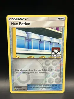 Reverse Holo League Stamped Max Potion 128a/145 - Guardians Rising Card - MP - Image 1