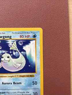 Pokemon TCG Dewgong Base Set Shadowless Uncommon Card 25/102 LP Condition - Image 3