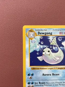 Pokemon TCG Dewgong Base Set Shadowless Uncommon Card 25/102 LP Condition - Image 4