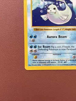 Pokemon TCG Dewgong Base Set Shadowless Uncommon Card 25/102 LP Condition - Image 5