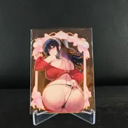 Fantasy succubus-Anime Waifu Trading Card metal card - Image 1